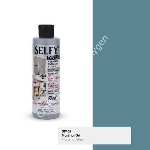 SELFY DECOR MOBİLYA BOYASI - MARJİNAL GRİ  240ml