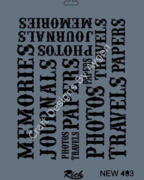 STENCIL NEW SERI X-LARGE 493