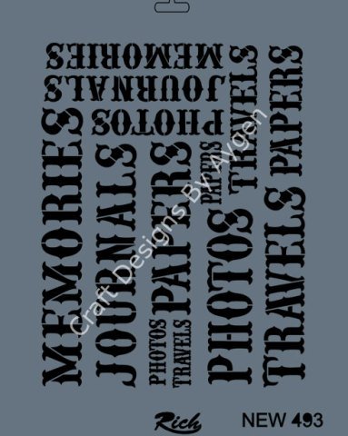 STENCIL NEW SERI X-LARGE 493