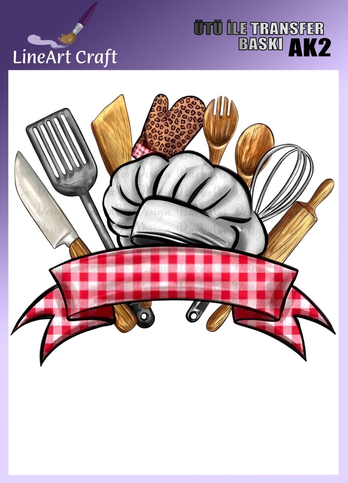 CRAFT DESIGNS BY AYGEN UTU TRANSFER AK2 - 20X20 CM