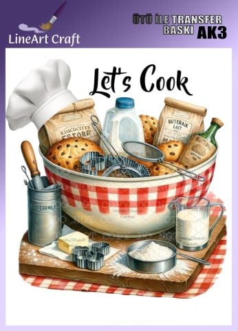 CRAFT DESIGNS BY AYGEN UTU TRANSFER AK3 - 20X20 CM