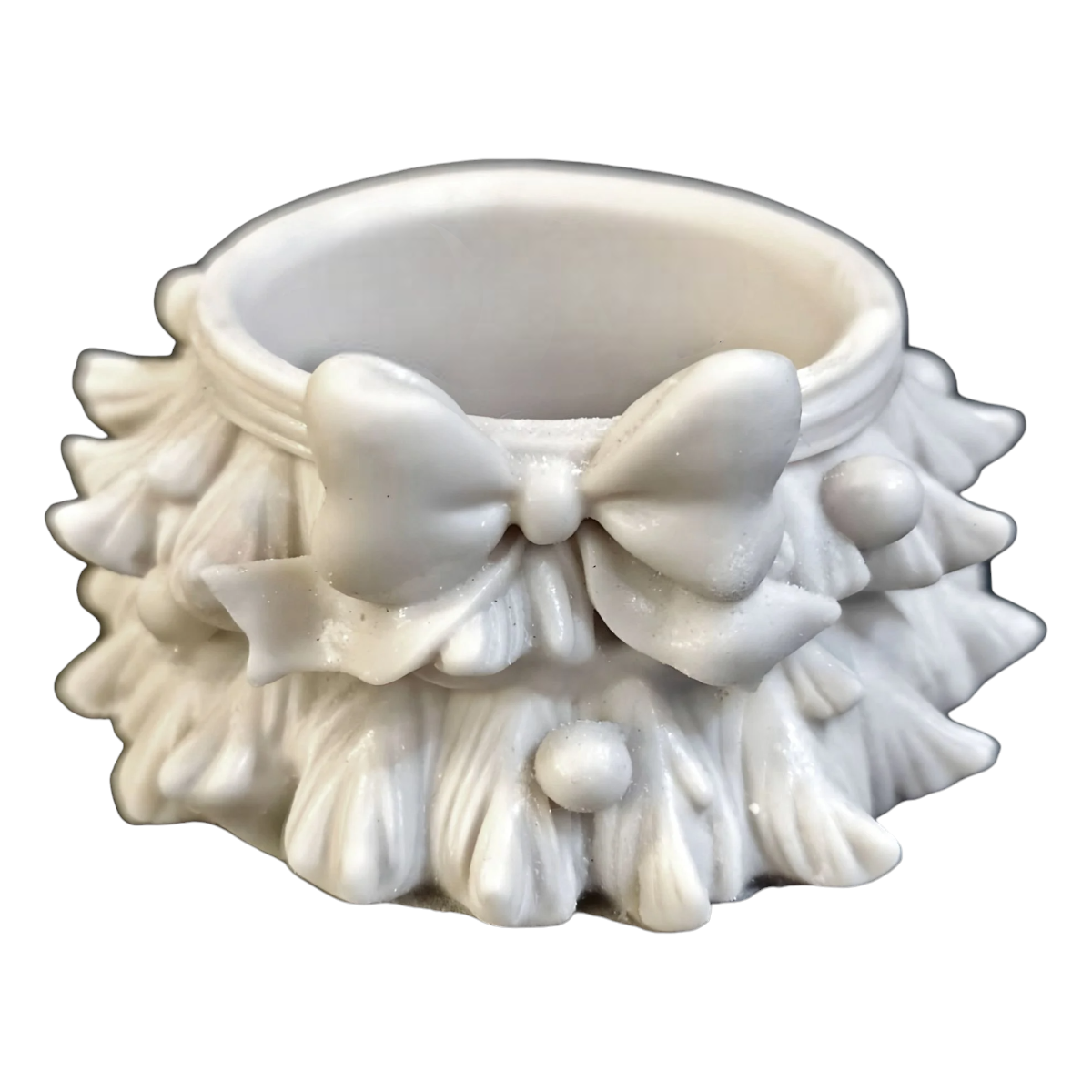 ÇAMLI MUMLUK KURDELE 9 X 9 X 4 CM