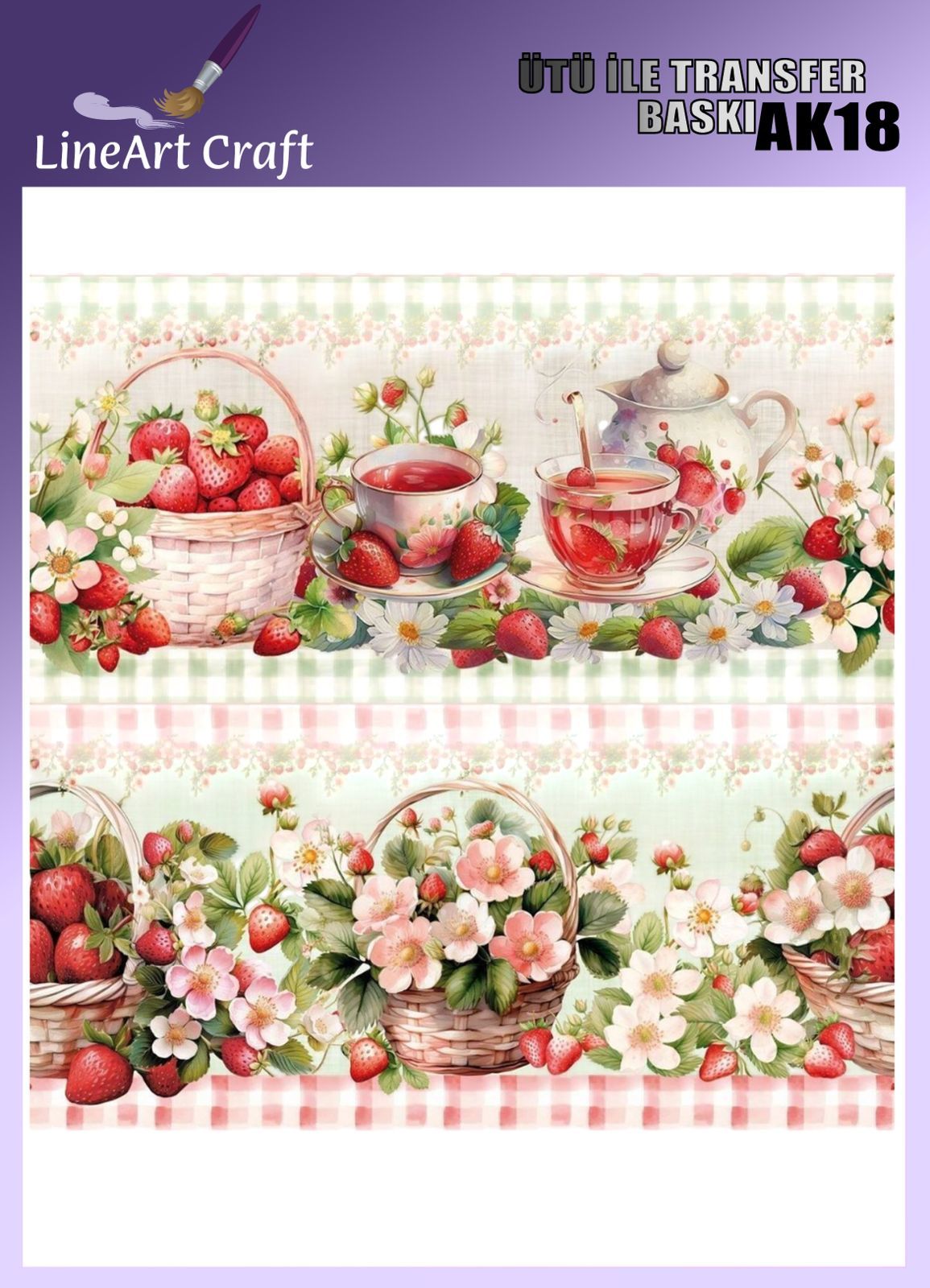 CRAFT DESIGNS BY AYGEN UTU TRANSFER AK18 - 20X20 CM