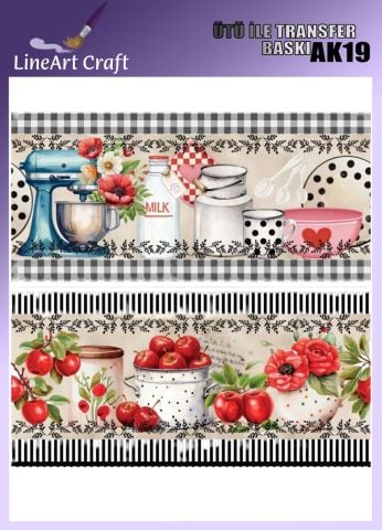 CRAFT DESIGNS BY AYGEN UTU TRANSFER AK19 - 20X20 CM