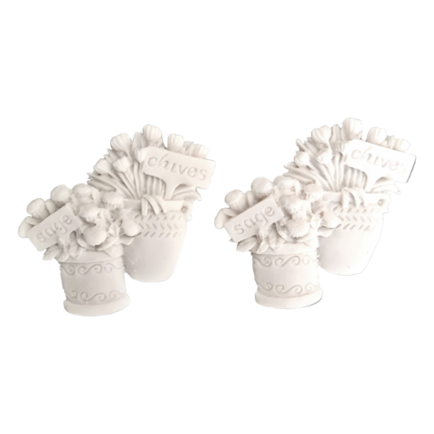 2 LI SAKSIDA ÇIÇEKLER - 7 CM X 6,5 CM