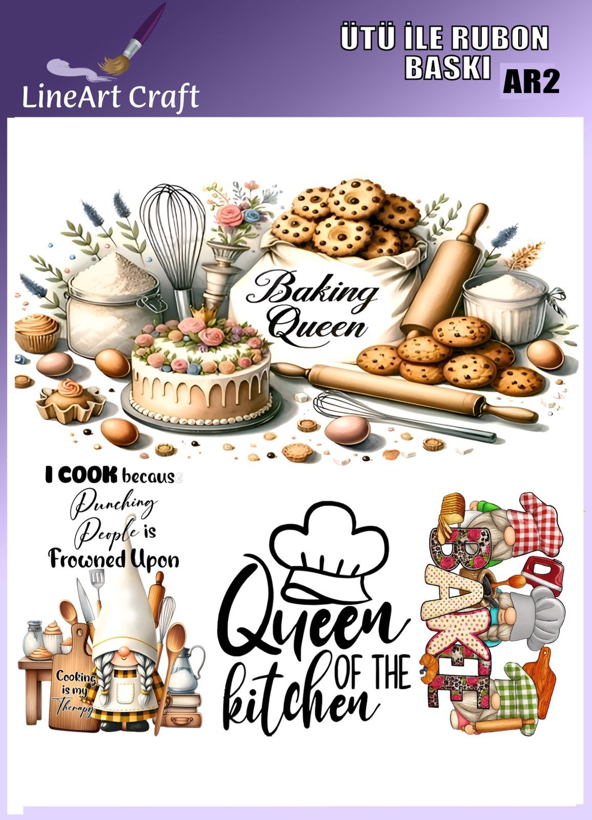 CRAFT DESIGNS BY AYGEN UTU TRANSFER AR2 - 30X30 CM