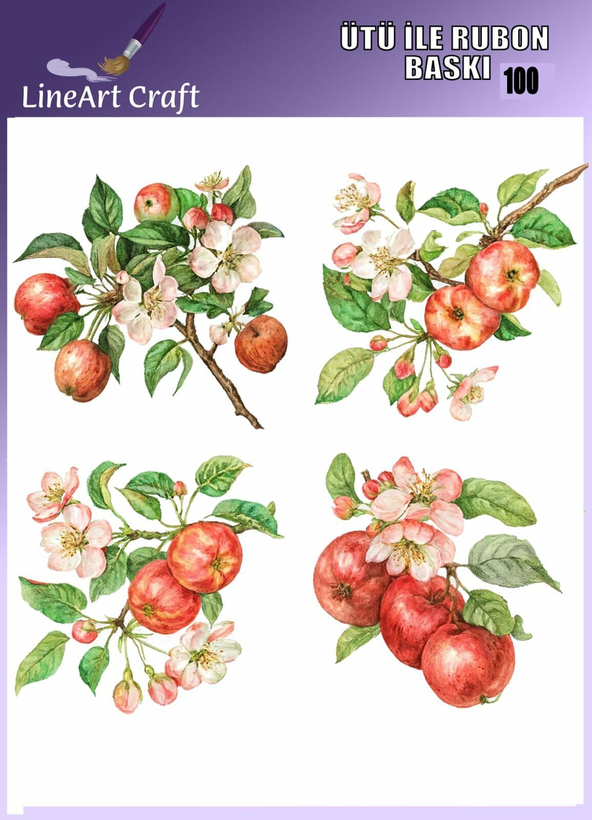 ÜTÜ ILE RUB ON TRANSFER – NO: 100 30×30 CM