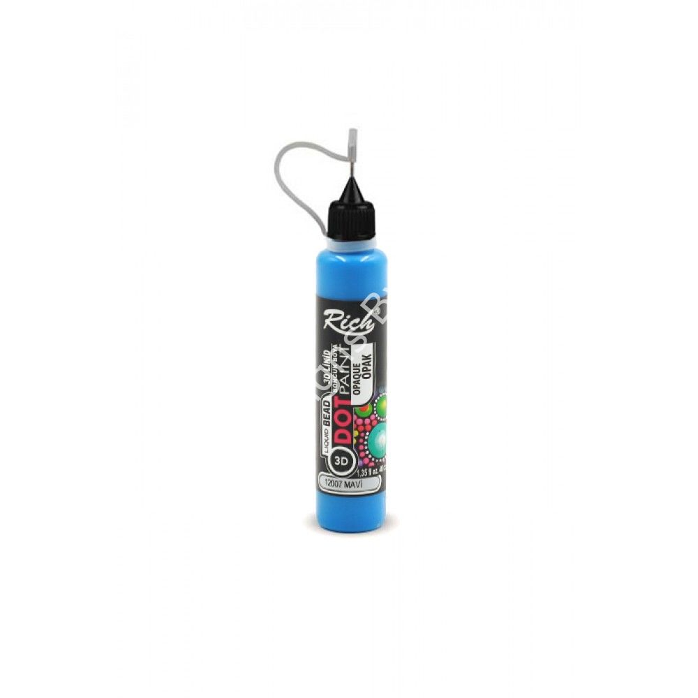 3D LİKİT BONCUK BOYA - MAVİ  040ml