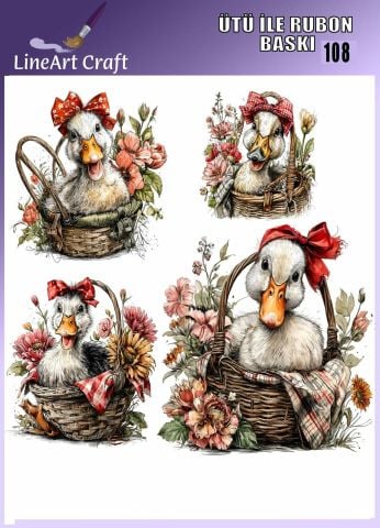 ÜTÜ ILE RUB ON TRANSFER – NO: 108 30×30 CM