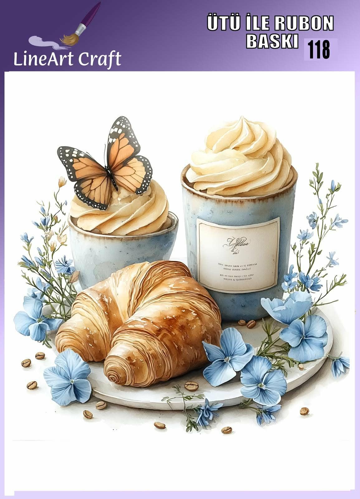 ÜTÜ ILE RUB ON TRANSFER – NO: 118 30×30 CM