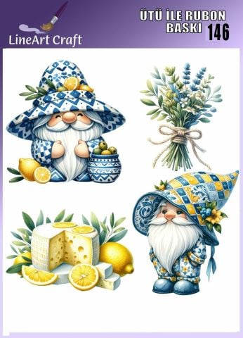 ÜTÜ ILE RUB ON TRANSFER – NO: 146 30×30 CM