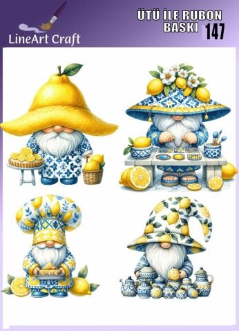 ÜTÜ ILE RUB ON TRANSFER – NO: 147 30×30 CM