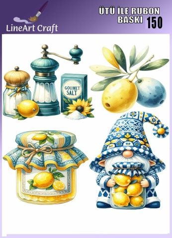 ÜTÜ ILE RUB ON TRANSFER – NO: 150 30×30 CM