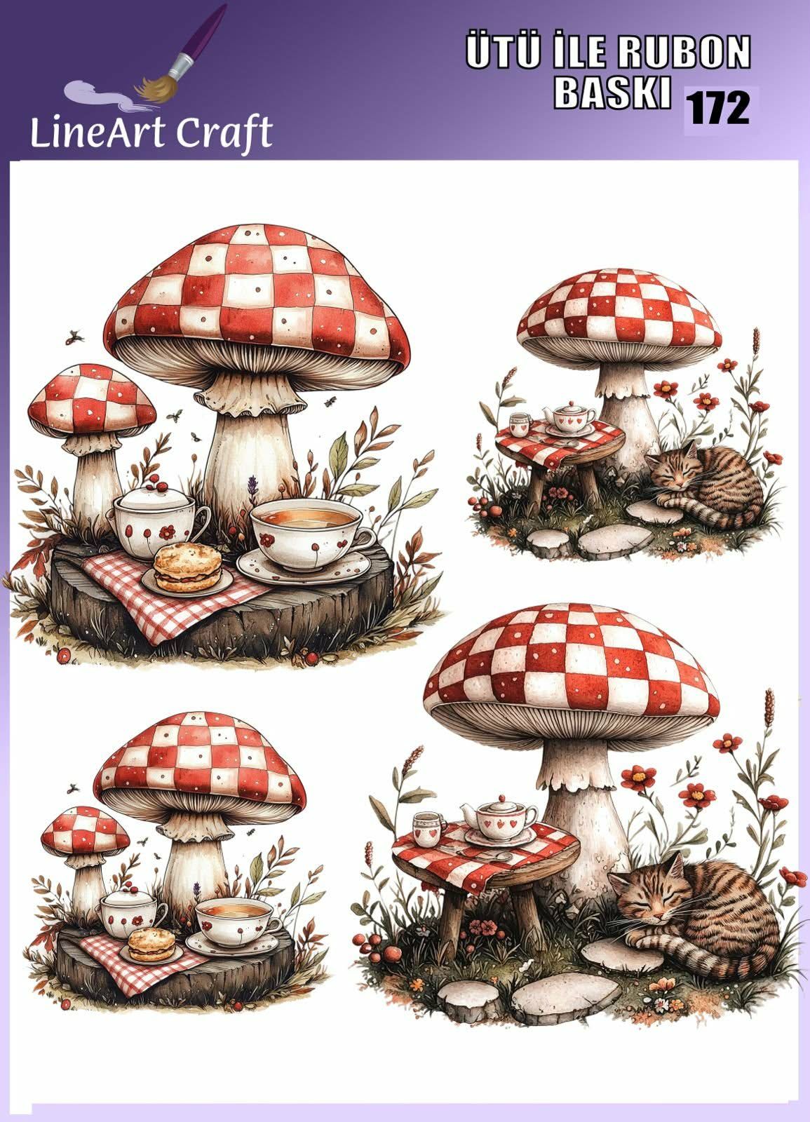 ÜTÜ ILE RUB ON TRANSFER – NO: 172 30×30 CM