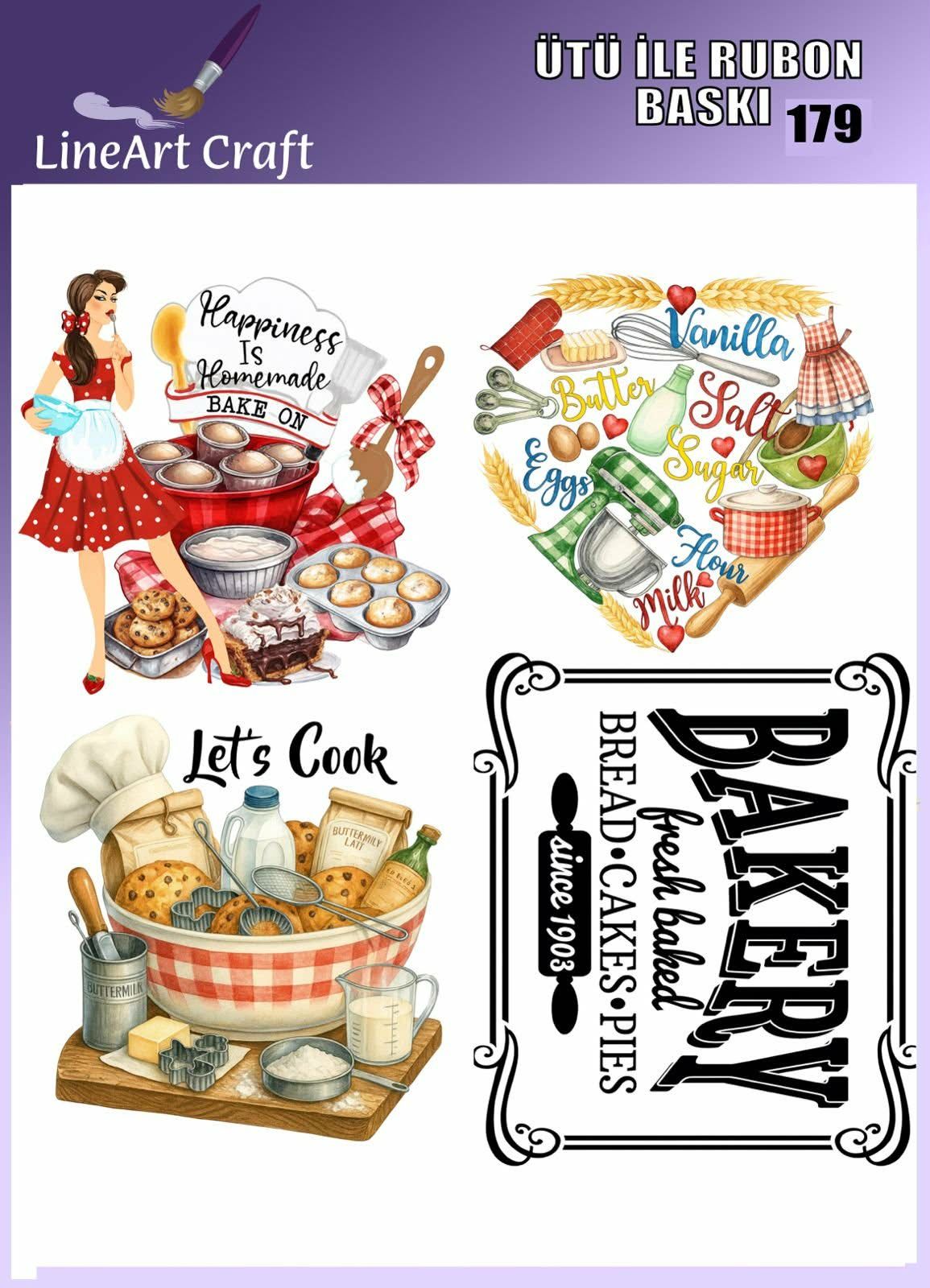 ÜTÜ ILE RUB ON TRANSFER – NO: 179 30×30 CM