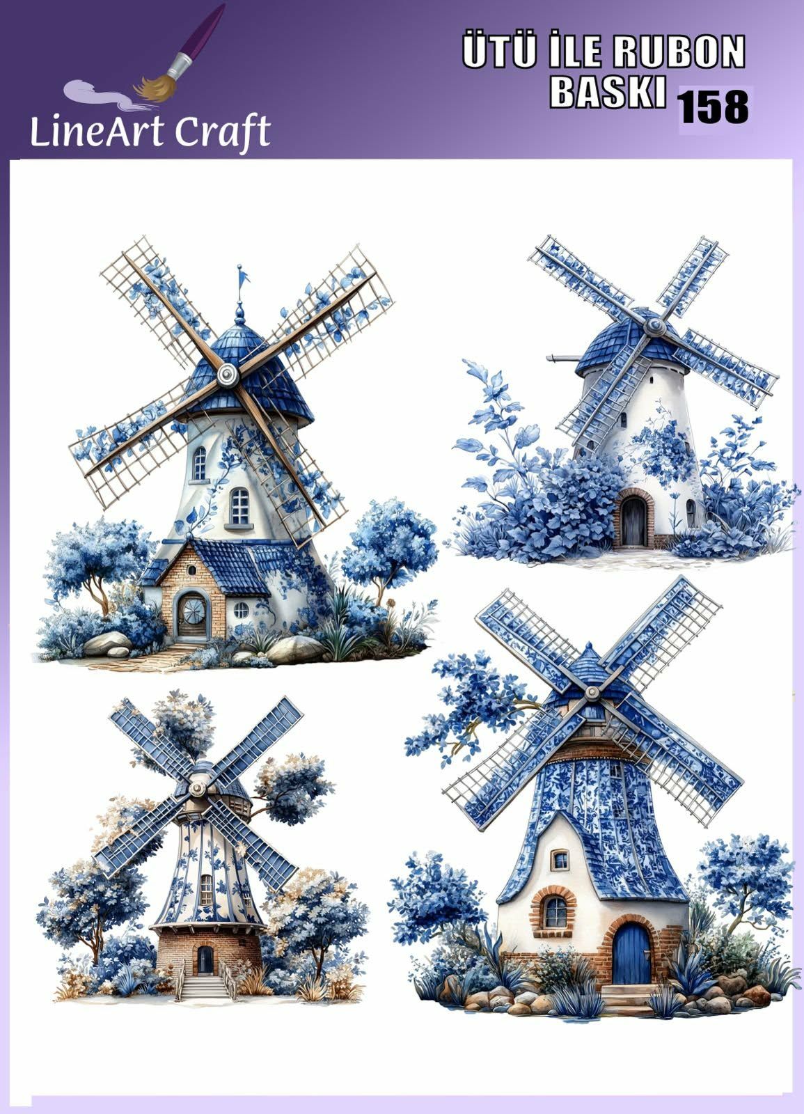 ÜTÜ ILE RUB ON TRANSFER – NO: 158 30×30 CM