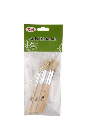 STENCIL 3'LÜ  FIRÇA SETİ