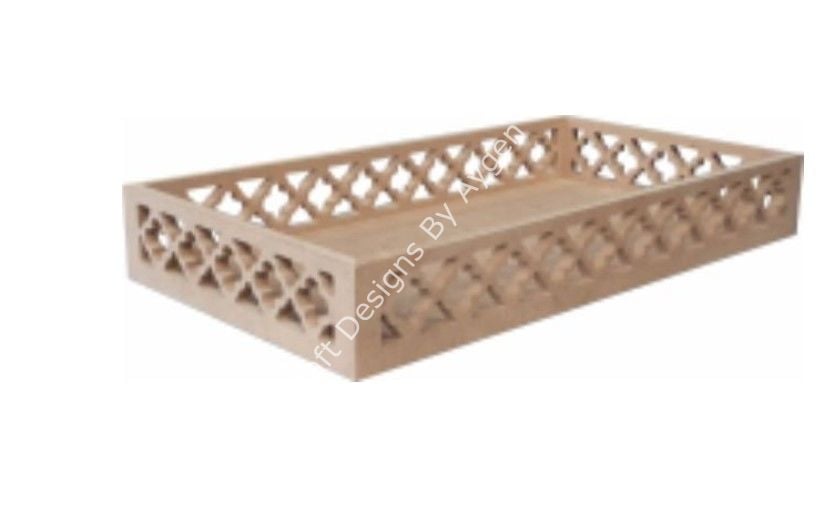 DİKDÖRTGEN İŞLEMELİ TEPSİ BÜYÜK