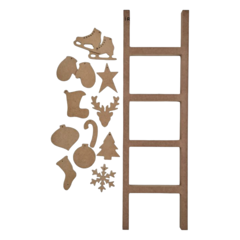 YENİYIL MERDİVEN SETİ 13 ADET SÜS 55 x 18 cm