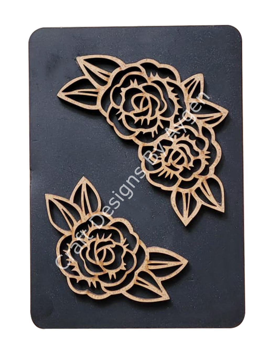 Boyanabilir Ahşap Ham Objeler -QUEEN CRAFT LAZER SET 01