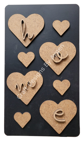 Boyanabilir Ahşap Ham Objeler -QUEEN CRAFT LAZER SET 08