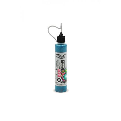 3D LİKİT BONCUK BOYA METALİK - TURKUAZ 040ml