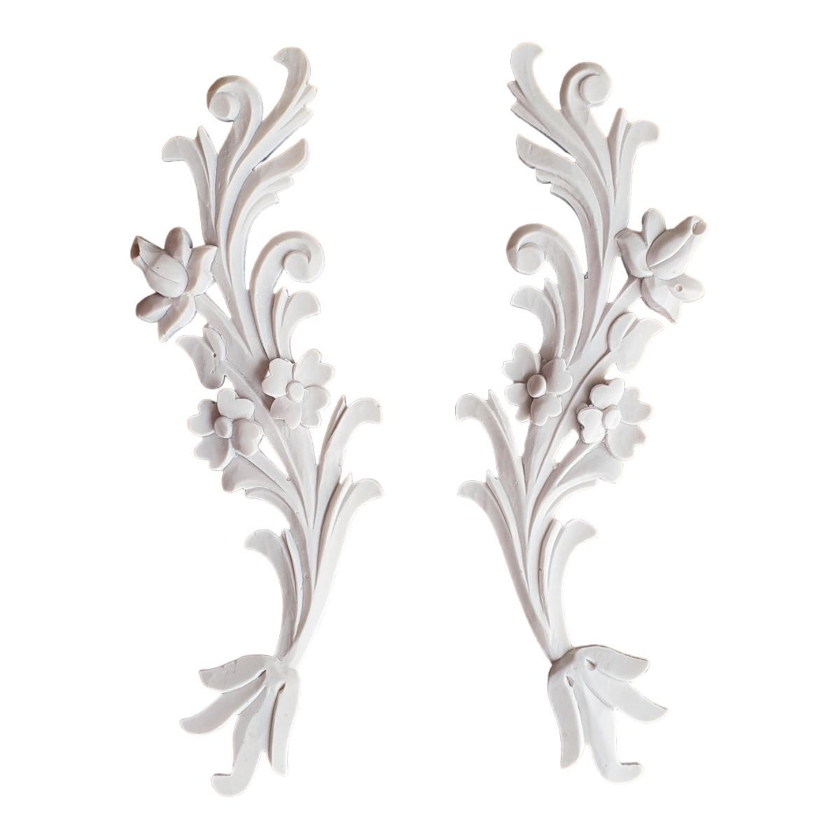 İKİLİ ÇİÇEKLİ KABARTMA 33,5X9 CM