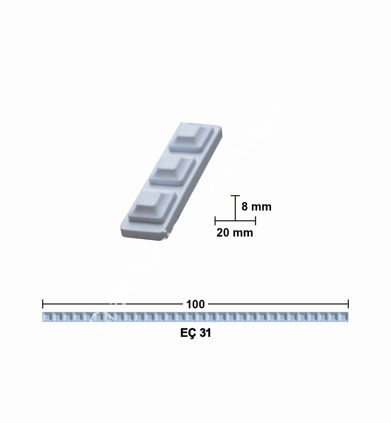 EÇ 31 100 cm ESNEK MOBİLYA ÇITASI