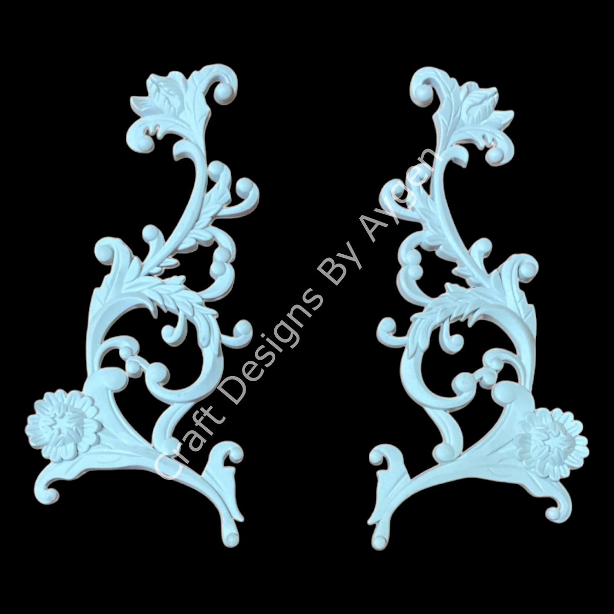 Boyanabilir Çıta&Aplik Objeler -ESNEK APLİK HÇ 1028 19 X 8 CM