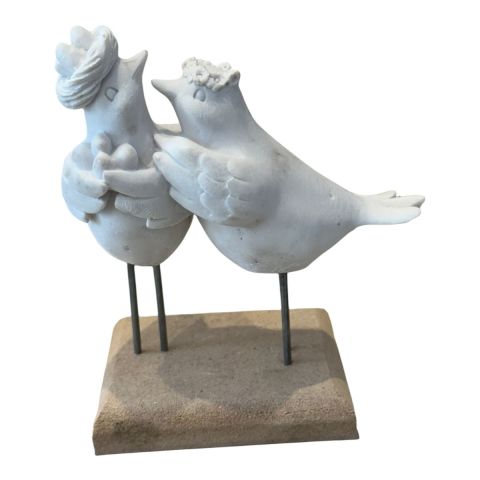 AHŞAP TABLALI 2 Lİ KUŞ 15X10 CM