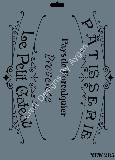 STENCIL NEW SERI X-LARGE 285