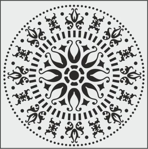 K007 STENCİL (25X25)