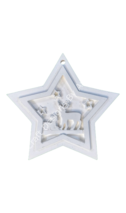 YILDIZ GEYİKLİ AĞAÇ SÜSÜ