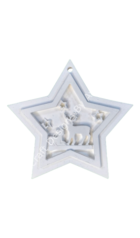 YILDIZ GEYİKLİ AĞAÇ SÜSÜ