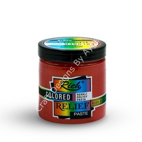 RENKLİ RÖLYEF PASTA - KİREMİT  250ml