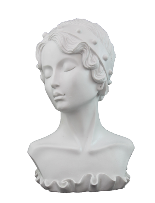 SAÇ BANTLI KADIN BÜST 27X19 CM