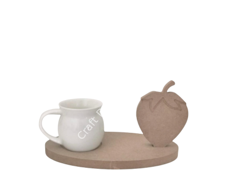 ÇİLEK KAHVE SUNUMLUK 18 x 10 cm