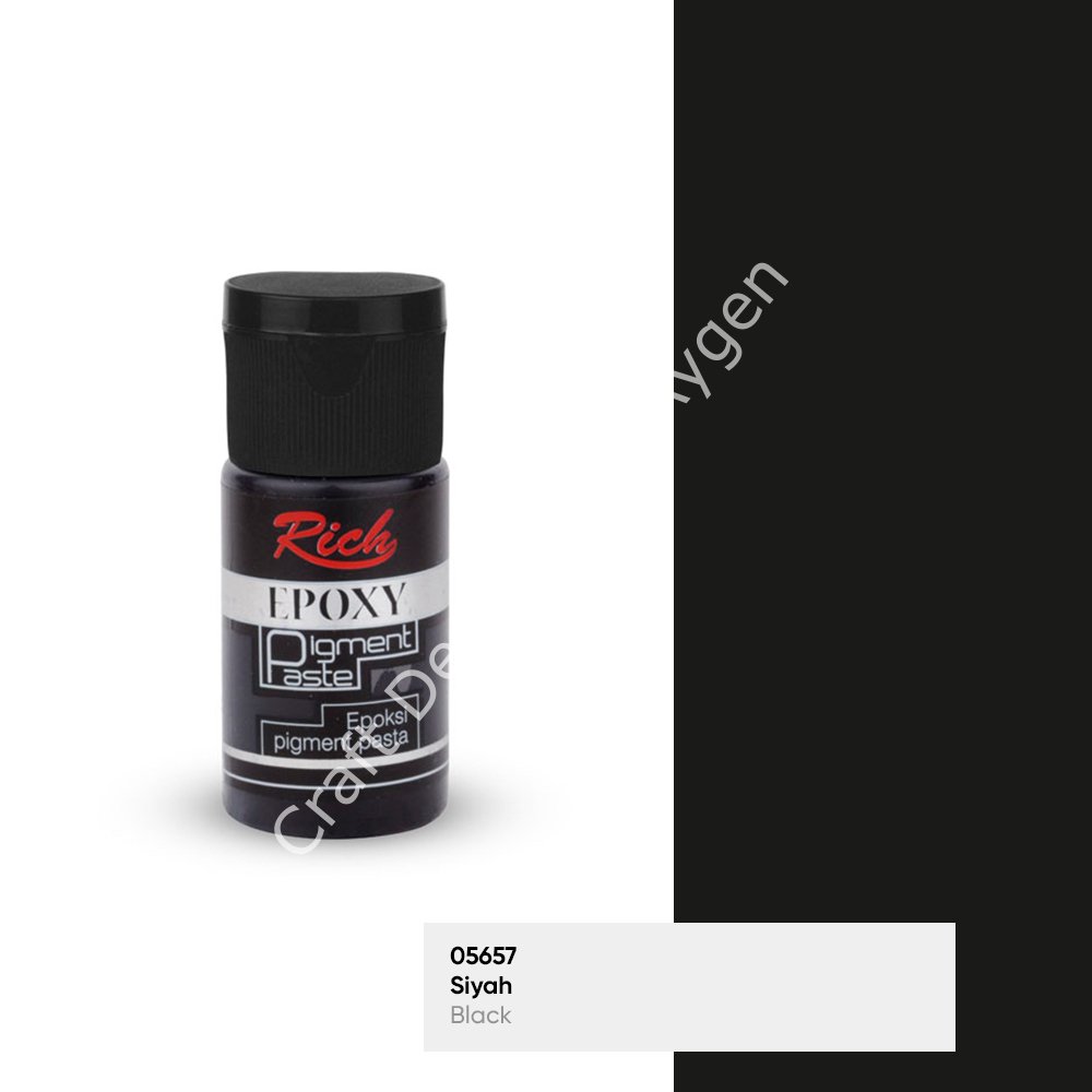 EPOKSİ PİGMENT PASTA OPAK - SİYAH 025ml