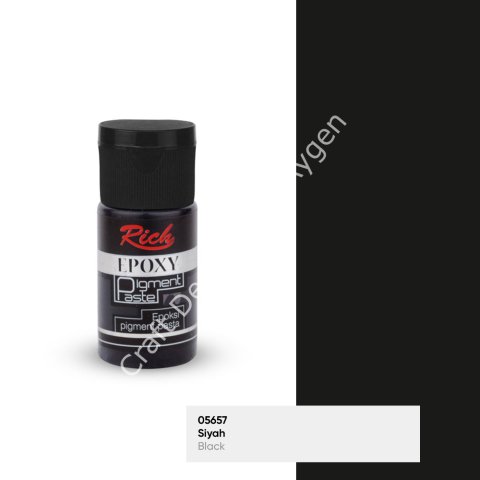 EPOKSİ PİGMENT PASTA OPAK - SİYAH 025ml