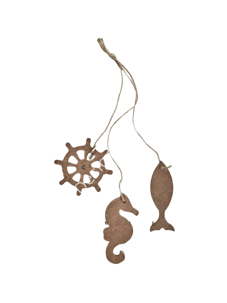 ÜÇLÜ MARİN SÜS-1 12 cm, 12 cm, 10 cm