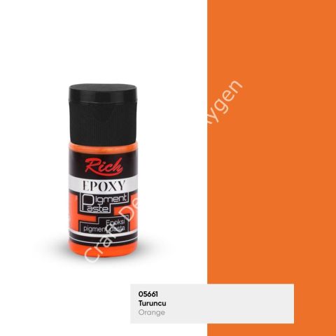 EPOKSİ PİGMENT PASTA OPAK - TURUNCU 025ml