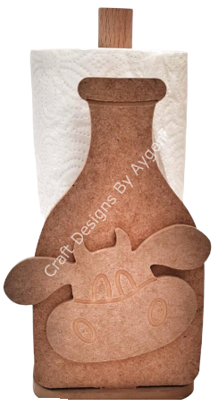 İNEKLİ SÜT ŞİŞESİ KAĞIT HAVLULUK 24.5 cm