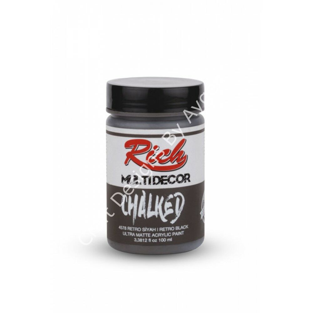MULTİ DECOR CHALKED - RETRO SİYAH 100ml