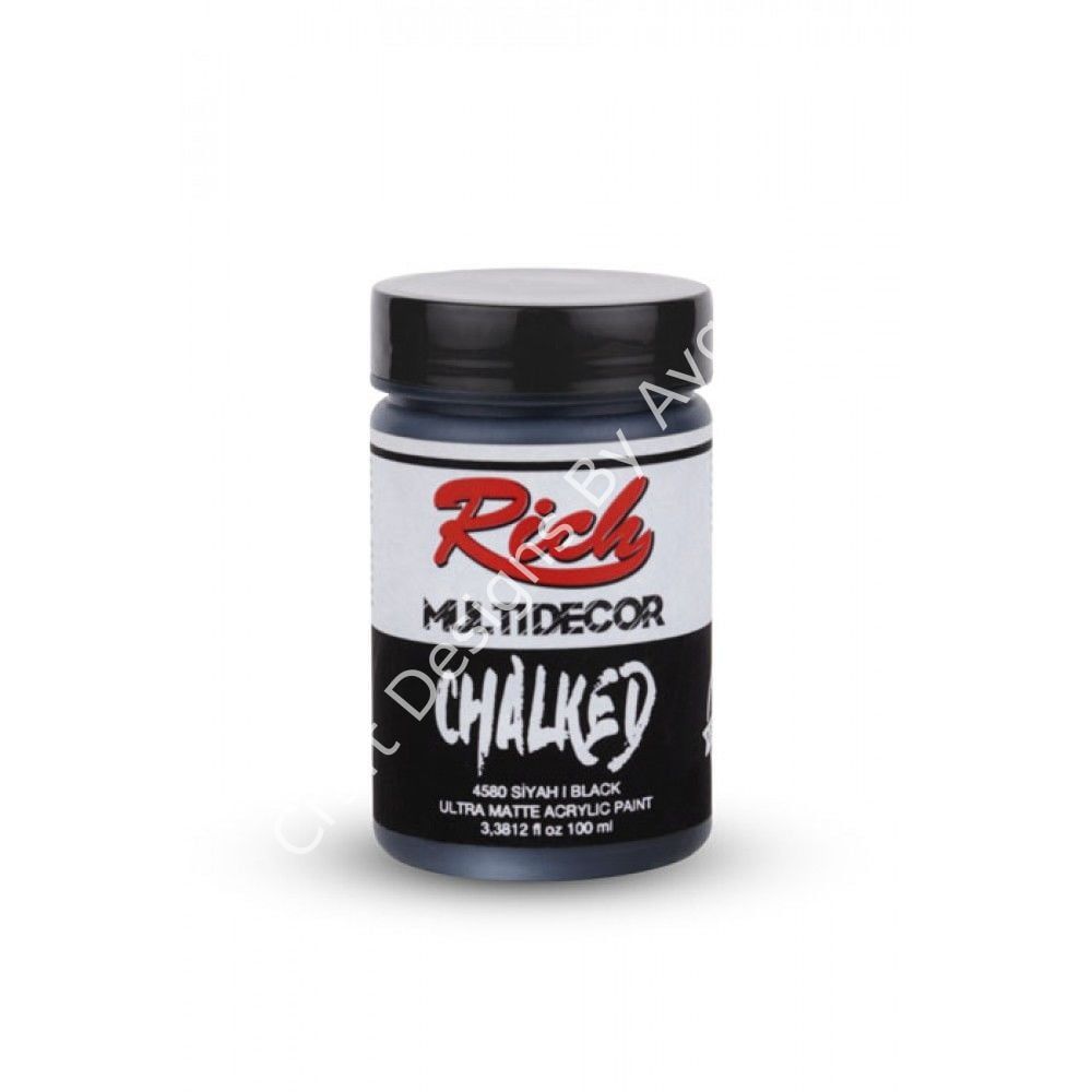 MULTİ DECOR CHALKED - SİYAH 100ml