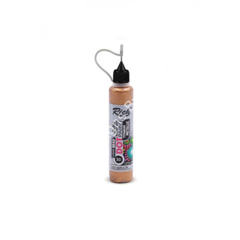 3D LİKİT BONCUK BOYA METALİK - ANTİK ALTIN 040ml