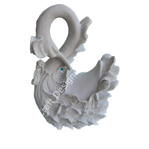 POLYESTER KUĞU HEYKELI KISA BOY (30X21CM)