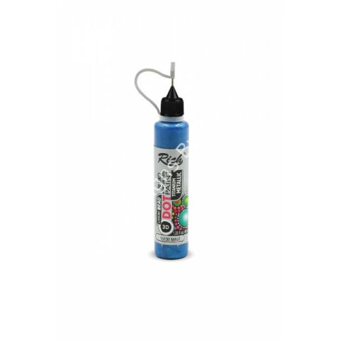 3D LİKİT BONCUK BOYA METALİK - MAVİ 040ml