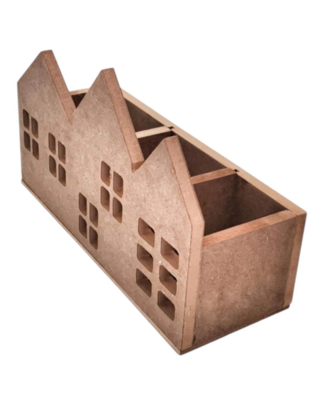 ÜÇ BÖLMELİ EV KALEMLİK 27 x 16 x 10 cm