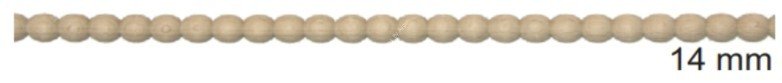 AHŞAP BONCUK 14MM MODEL ÇITA 50  CM