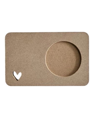 DİKDÖRTGEN KALPLİ BARDAK ALTLIĞI 9 cm x 14 cm